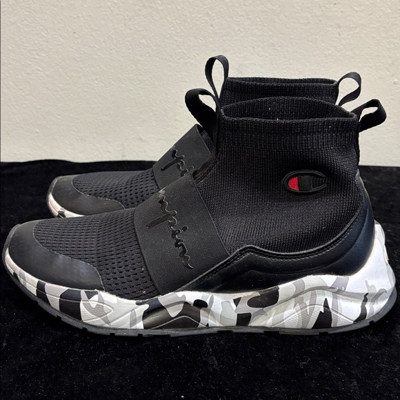 Champion Black and White Camouflage Sneakers - Picture 3 of 6